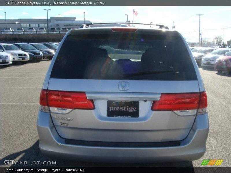 Alabaster Silver Metallic / Gray 2010 Honda Odyssey EX-L