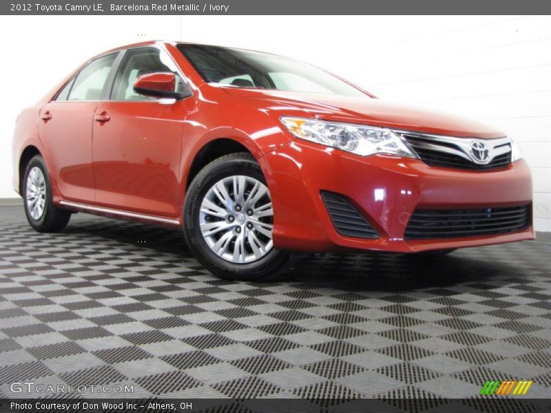 Barcelona Red Metallic / Ivory 2012 Toyota Camry LE