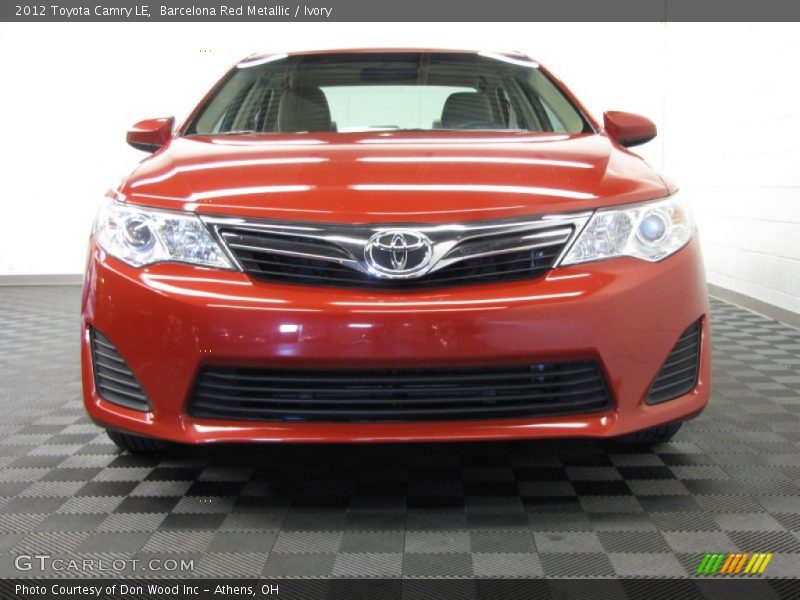 Barcelona Red Metallic / Ivory 2012 Toyota Camry LE