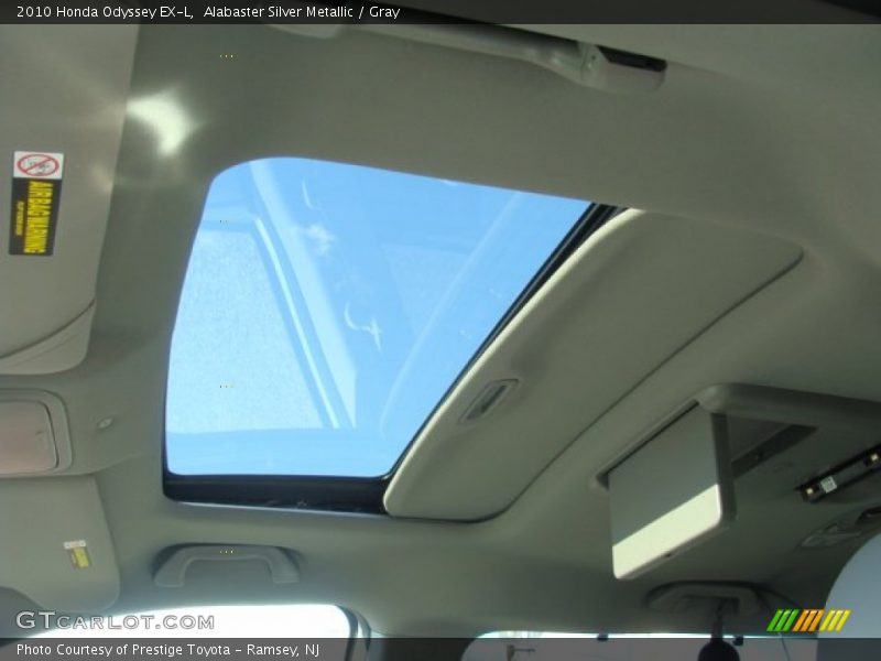 Alabaster Silver Metallic / Gray 2010 Honda Odyssey EX-L