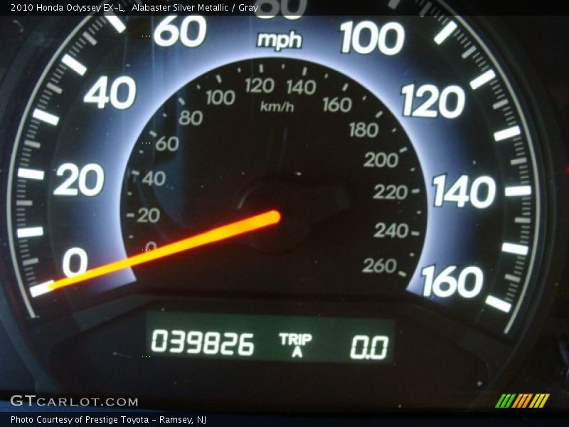 Alabaster Silver Metallic / Gray 2010 Honda Odyssey EX-L