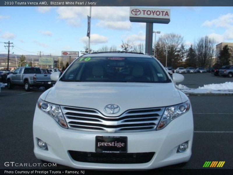 Blizzard White Pearl / Ivory 2010 Toyota Venza AWD