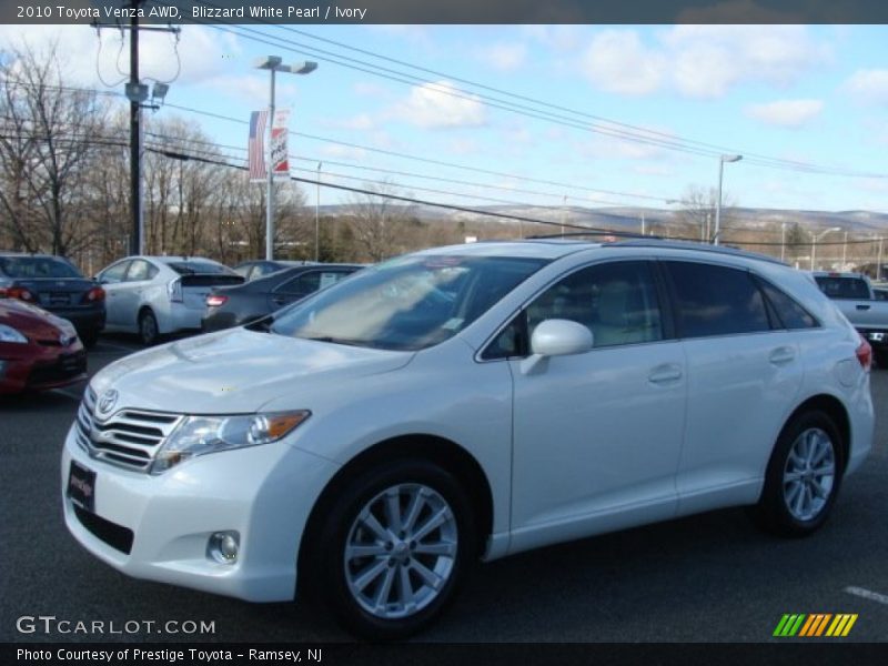 Blizzard White Pearl / Ivory 2010 Toyota Venza AWD