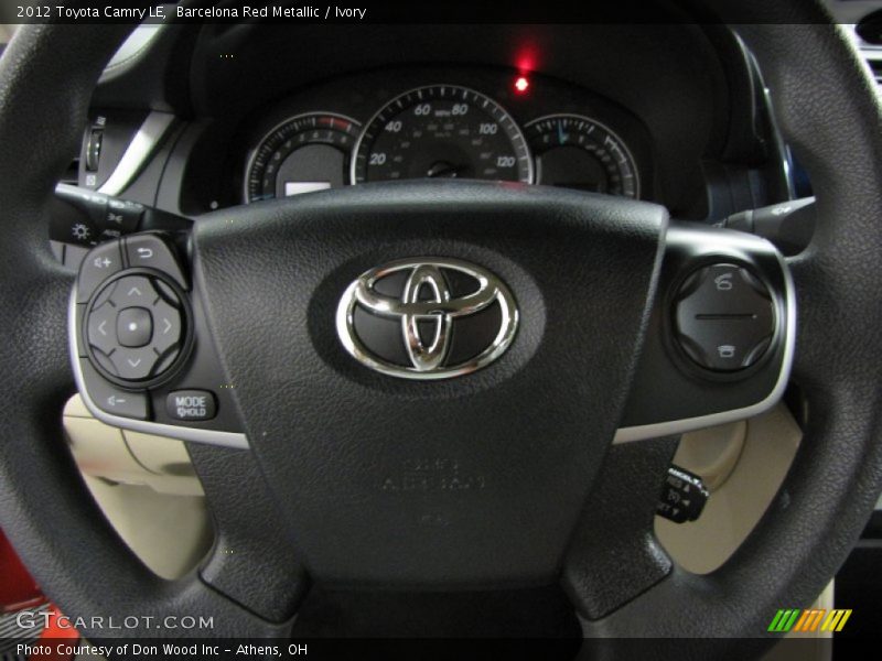 Barcelona Red Metallic / Ivory 2012 Toyota Camry LE