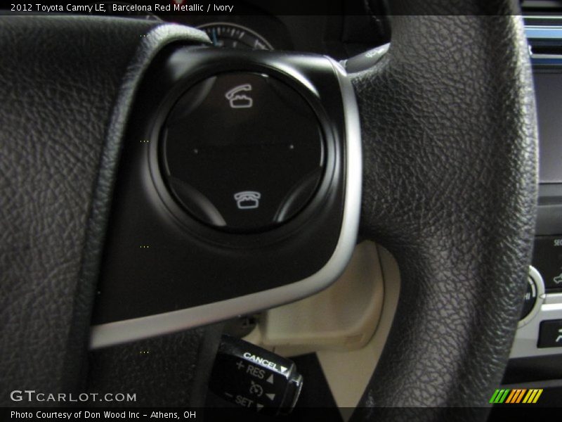 Barcelona Red Metallic / Ivory 2012 Toyota Camry LE