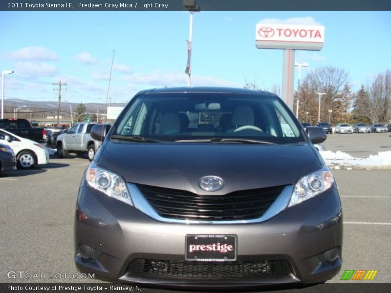 Predawn Gray Mica / Light Gray 2011 Toyota Sienna LE