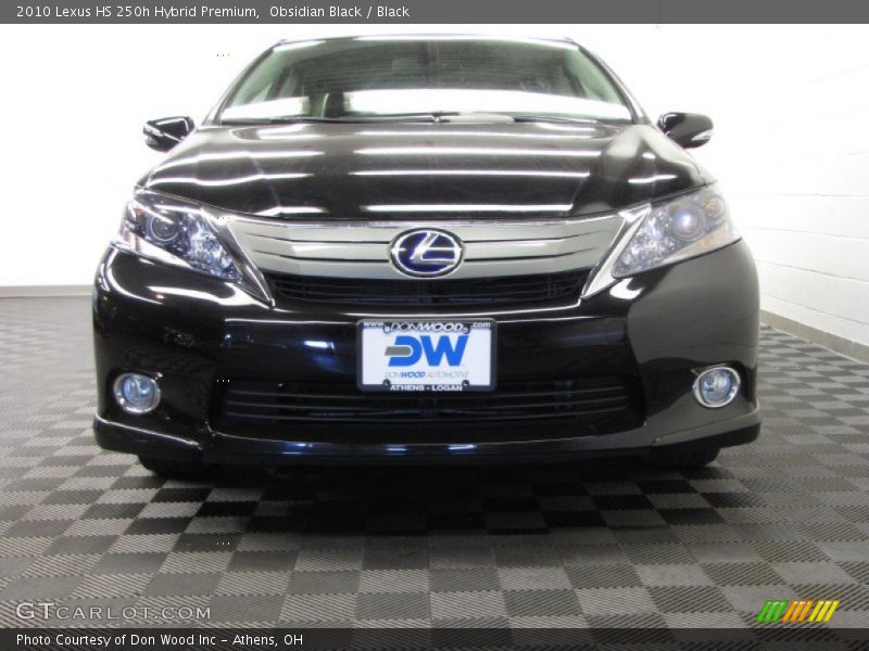 Obsidian Black / Black 2010 Lexus HS 250h Hybrid Premium