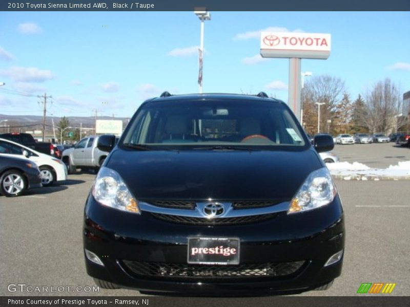Black / Taupe 2010 Toyota Sienna Limited AWD