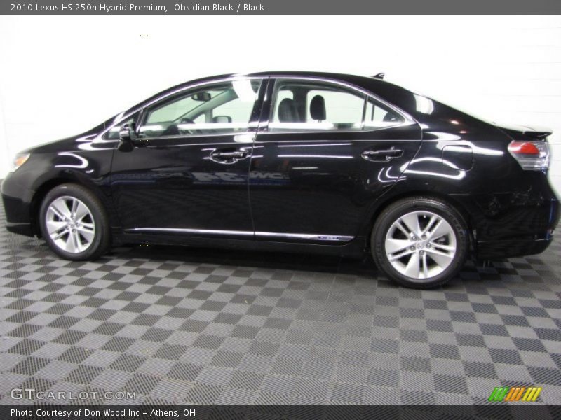 Obsidian Black / Black 2010 Lexus HS 250h Hybrid Premium