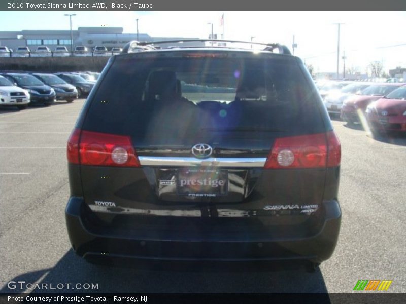 Black / Taupe 2010 Toyota Sienna Limited AWD