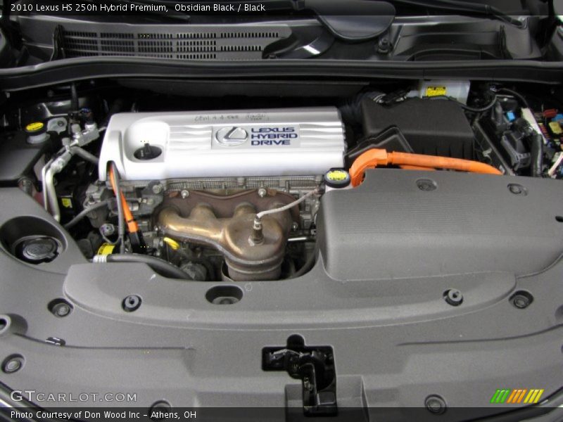 Obsidian Black / Black 2010 Lexus HS 250h Hybrid Premium