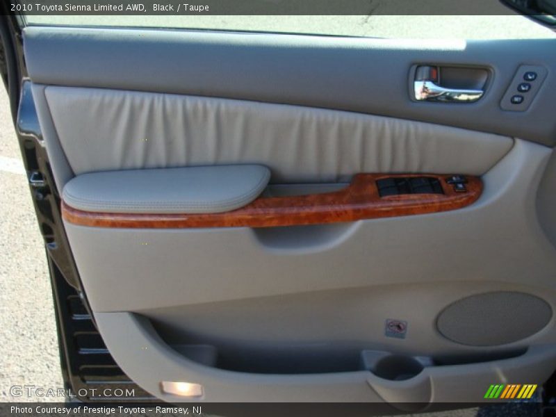 Black / Taupe 2010 Toyota Sienna Limited AWD