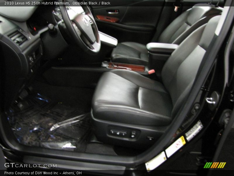 Obsidian Black / Black 2010 Lexus HS 250h Hybrid Premium