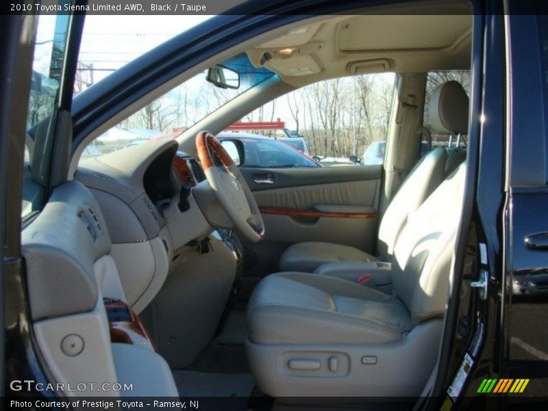 Black / Taupe 2010 Toyota Sienna Limited AWD