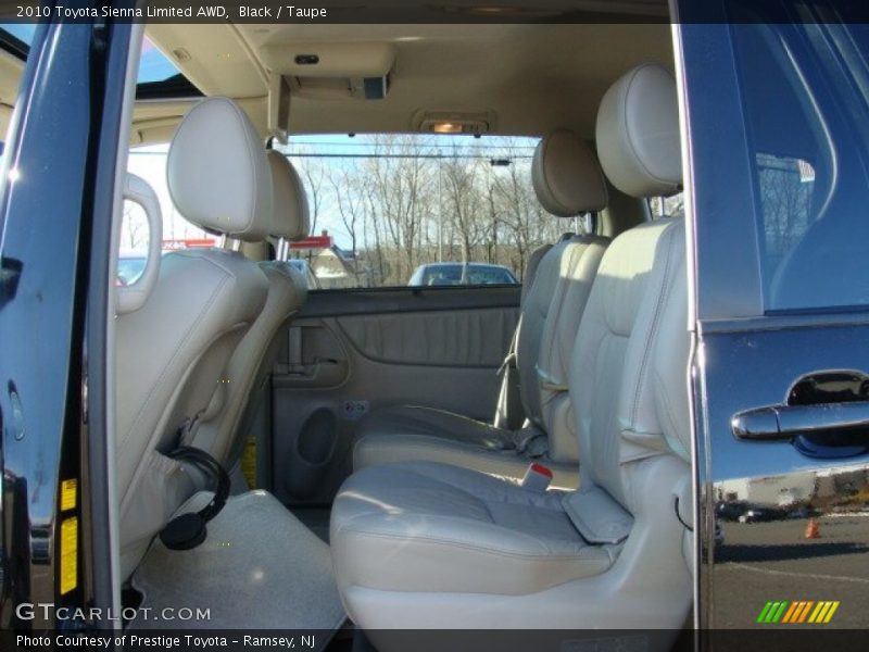Black / Taupe 2010 Toyota Sienna Limited AWD