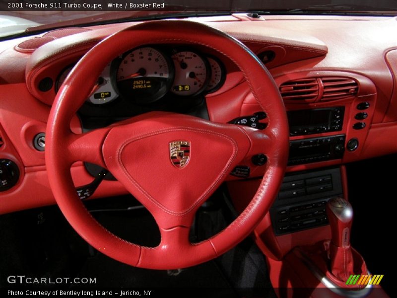 White / Boxster Red 2001 Porsche 911 Turbo Coupe