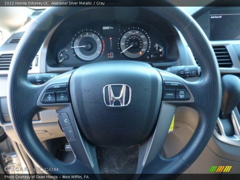 Alabaster Silver Metallic / Gray 2013 Honda Odyssey LX