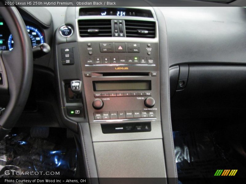 Obsidian Black / Black 2010 Lexus HS 250h Hybrid Premium