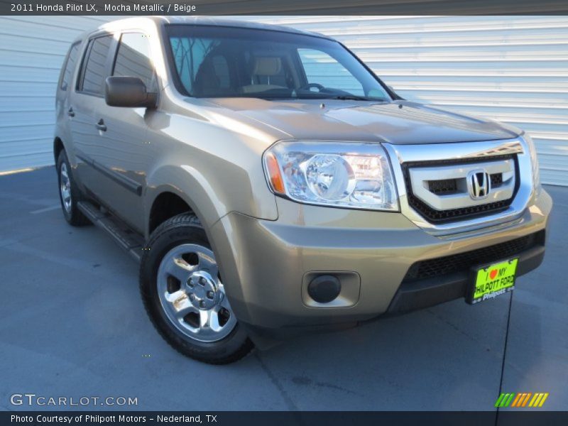 Mocha Metallic / Beige 2011 Honda Pilot LX