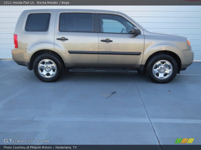 Mocha Metallic / Beige 2011 Honda Pilot LX