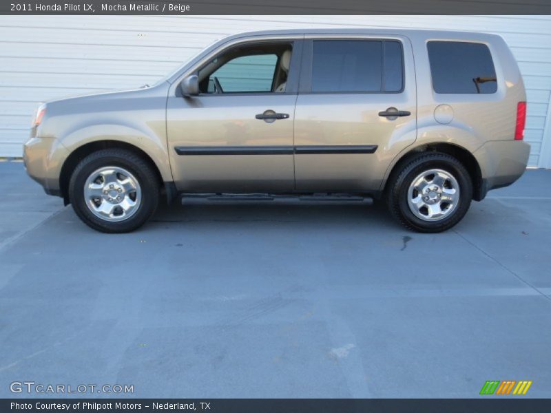 Mocha Metallic / Beige 2011 Honda Pilot LX