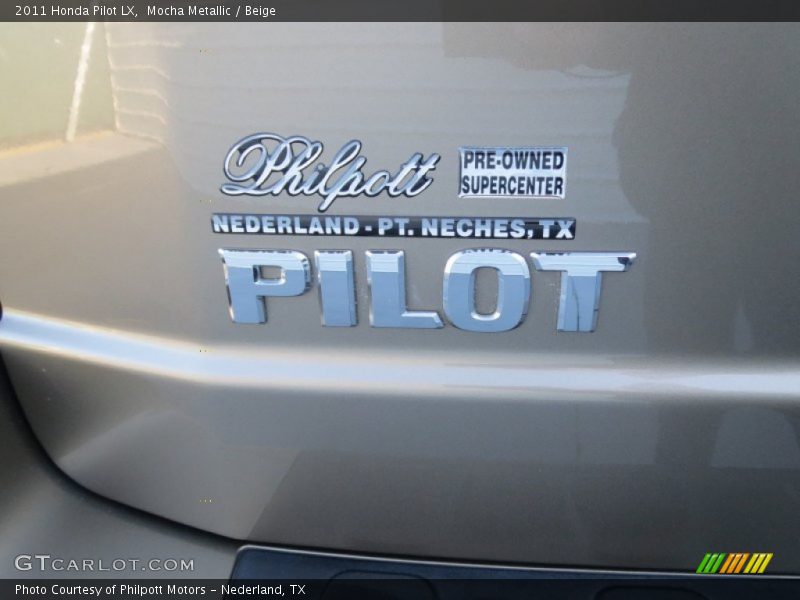 Mocha Metallic / Beige 2011 Honda Pilot LX