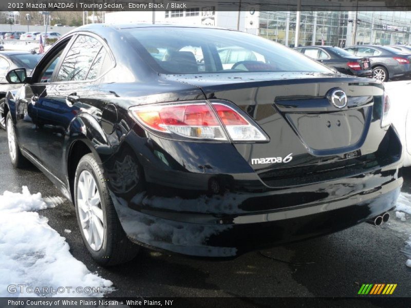 Ebony Black / Black 2012 Mazda MAZDA6 i Touring Sedan
