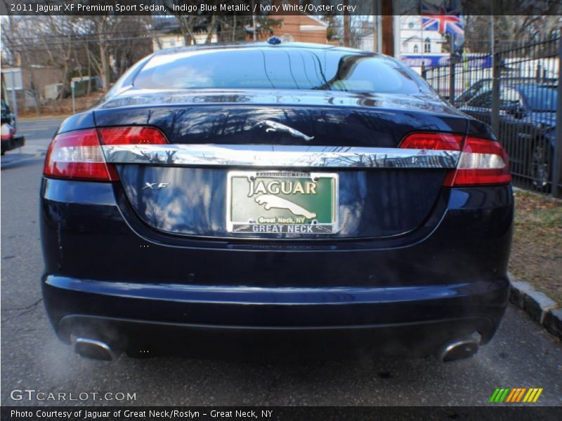 Indigo Blue Metallic / Ivory White/Oyster Grey 2011 Jaguar XF Premium Sport Sedan