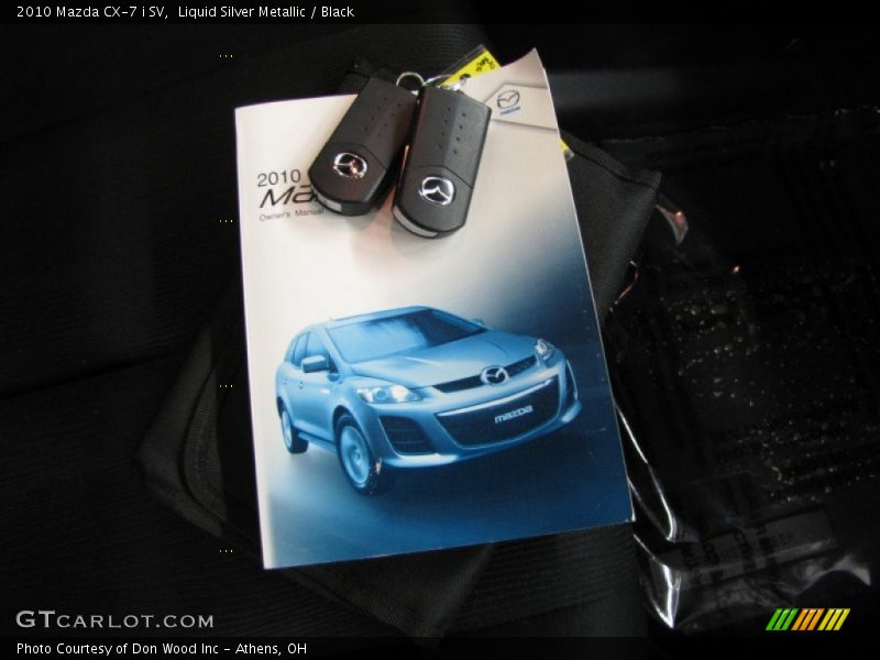 Liquid Silver Metallic / Black 2010 Mazda CX-7 i SV