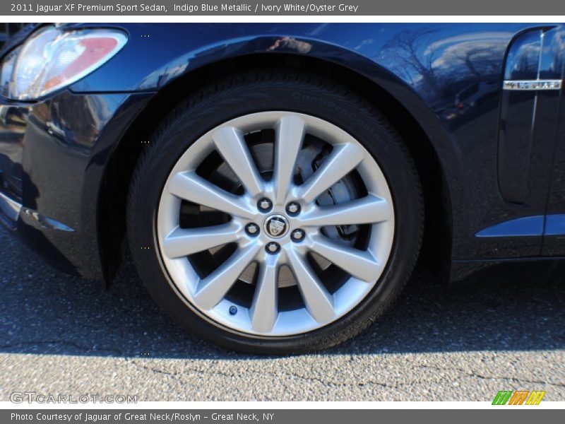 Indigo Blue Metallic / Ivory White/Oyster Grey 2011 Jaguar XF Premium Sport Sedan
