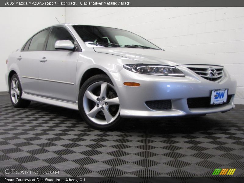 Glacier Silver Metallic / Black 2005 Mazda MAZDA6 i Sport Hatchback