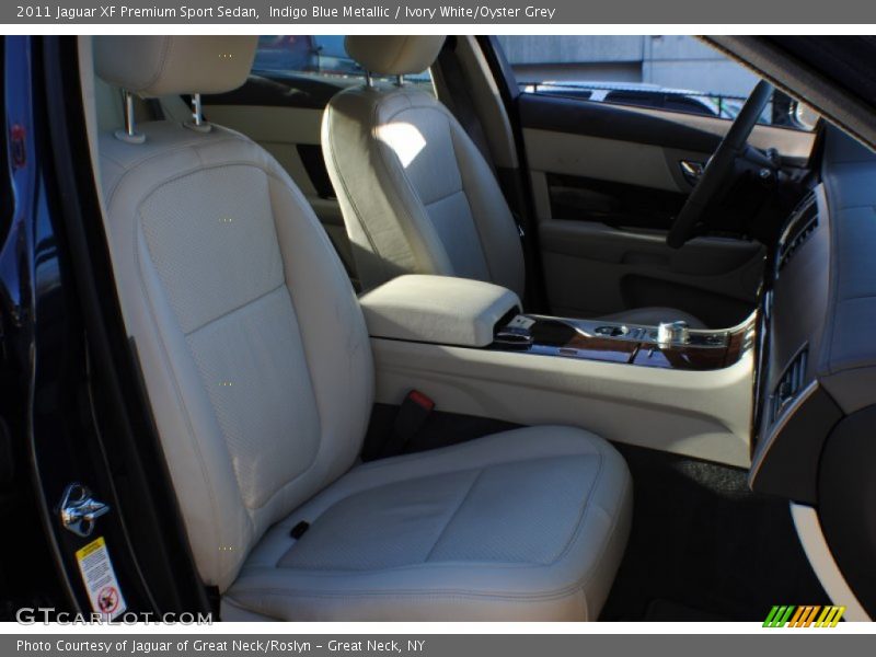 Indigo Blue Metallic / Ivory White/Oyster Grey 2011 Jaguar XF Premium Sport Sedan