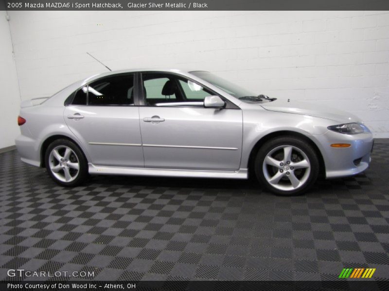 Glacier Silver Metallic / Black 2005 Mazda MAZDA6 i Sport Hatchback