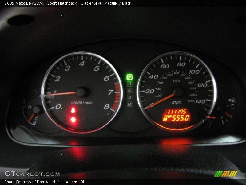 Glacier Silver Metallic / Black 2005 Mazda MAZDA6 i Sport Hatchback