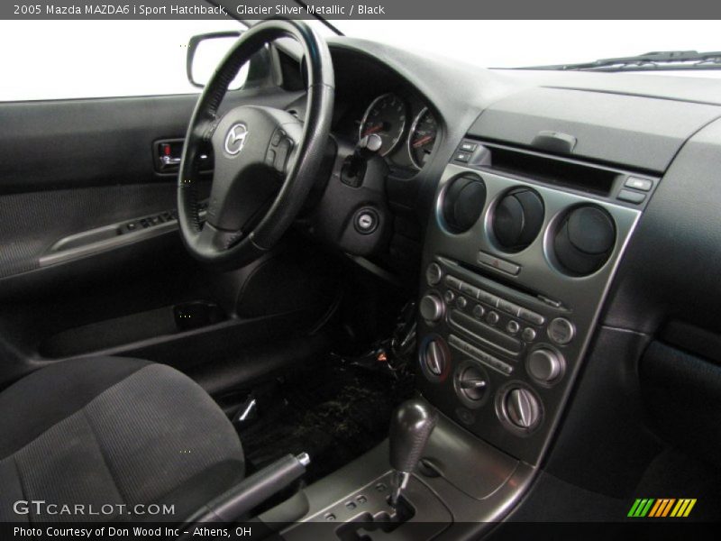 Glacier Silver Metallic / Black 2005 Mazda MAZDA6 i Sport Hatchback