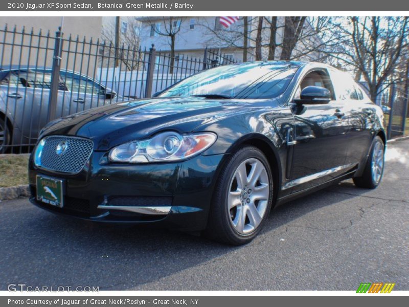 Botanical Green Metallic / Barley 2010 Jaguar XF Sport Sedan