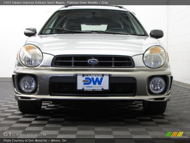 Platinum Silver Metallic / Gray 2003 Subaru Impreza Outback Sport Wagon