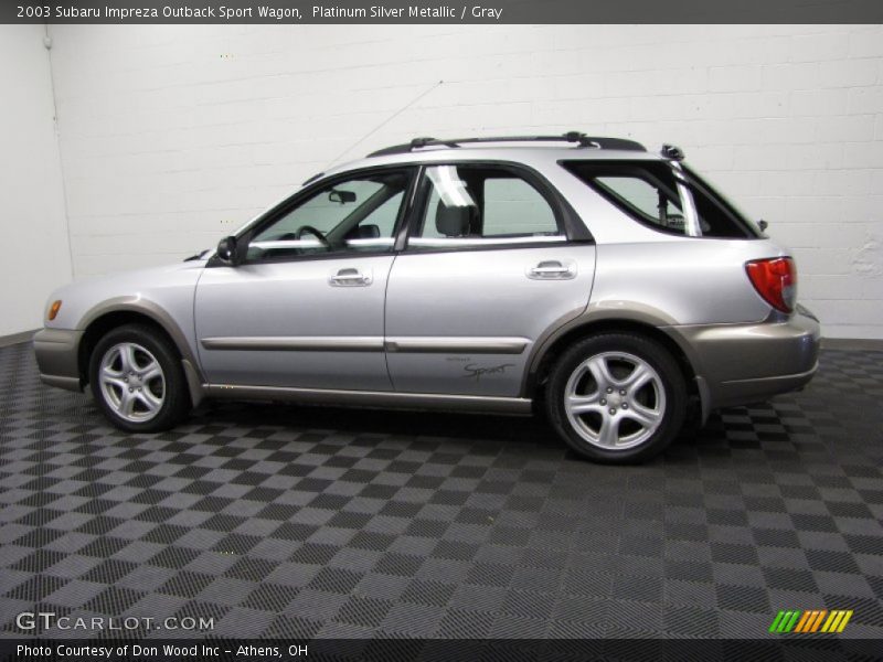 Platinum Silver Metallic / Gray 2003 Subaru Impreza Outback Sport Wagon