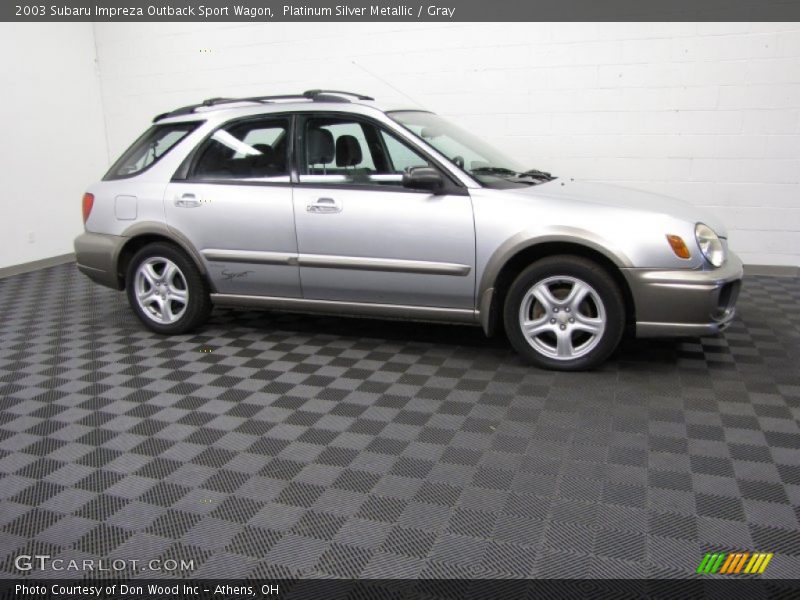 Platinum Silver Metallic / Gray 2003 Subaru Impreza Outback Sport Wagon