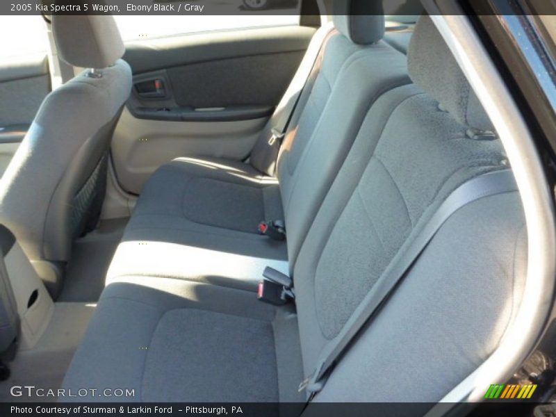Ebony Black / Gray 2005 Kia Spectra 5 Wagon