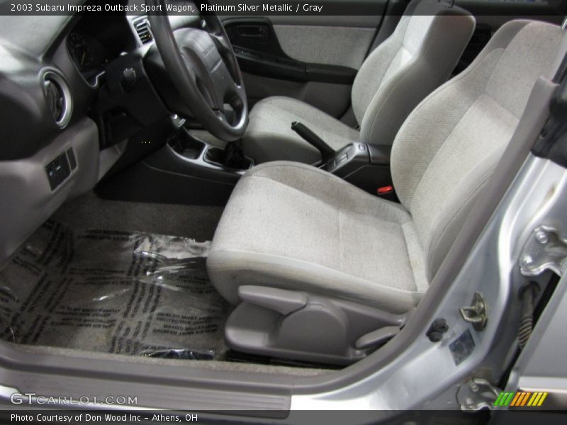  2003 Impreza Outback Sport Wagon Gray Interior