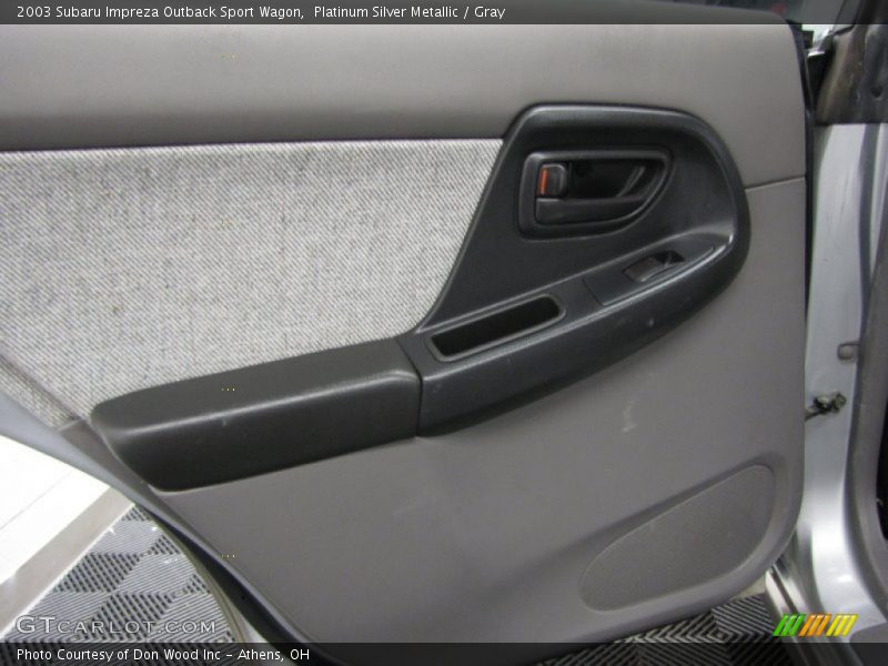 Platinum Silver Metallic / Gray 2003 Subaru Impreza Outback Sport Wagon