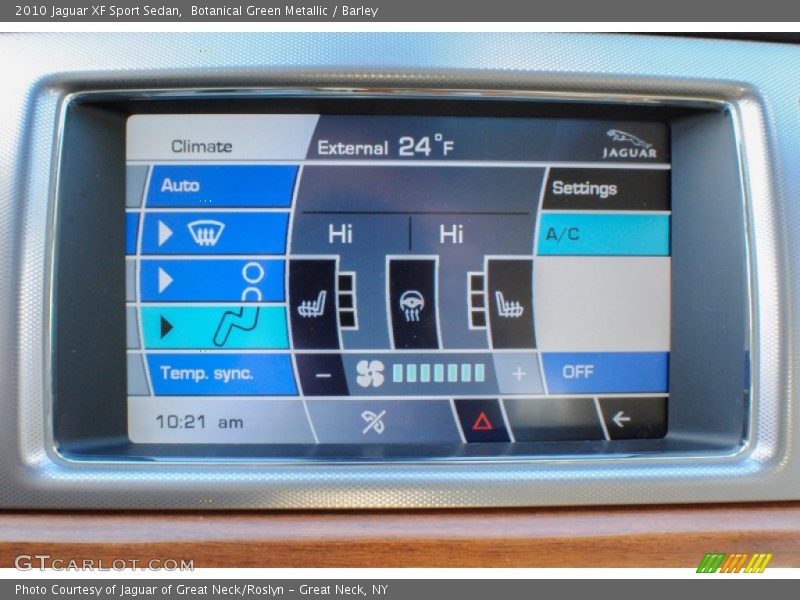 Botanical Green Metallic / Barley 2010 Jaguar XF Sport Sedan