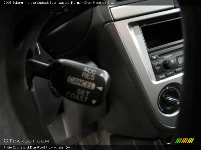 Platinum Silver Metallic / Gray 2003 Subaru Impreza Outback Sport Wagon