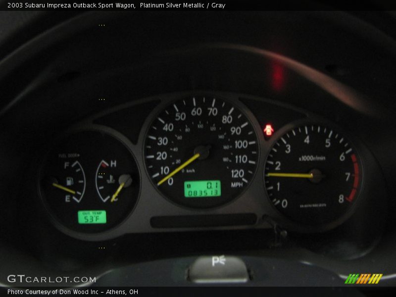 Platinum Silver Metallic / Gray 2003 Subaru Impreza Outback Sport Wagon