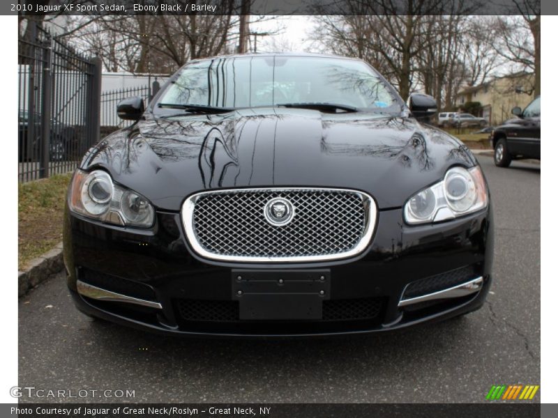 Ebony Black / Barley 2010 Jaguar XF Sport Sedan