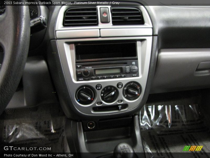 Platinum Silver Metallic / Gray 2003 Subaru Impreza Outback Sport Wagon