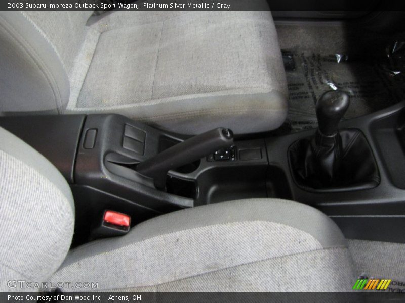 Platinum Silver Metallic / Gray 2003 Subaru Impreza Outback Sport Wagon