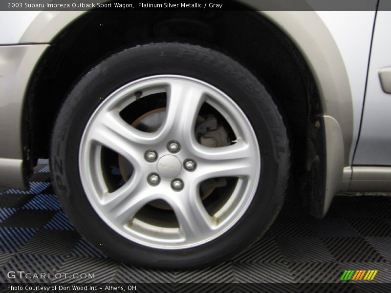 Platinum Silver Metallic / Gray 2003 Subaru Impreza Outback Sport Wagon