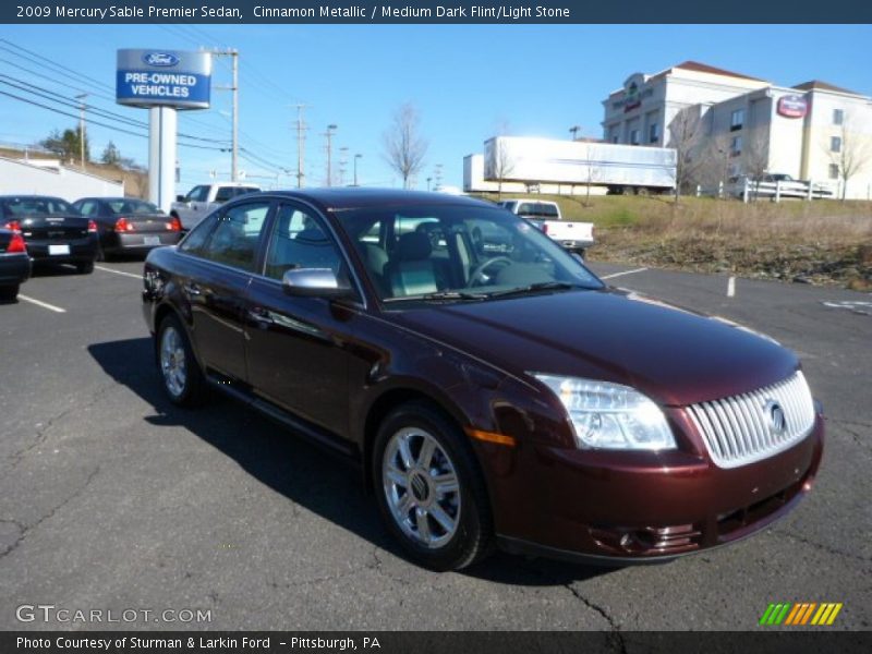 Cinnamon Metallic / Medium Dark Flint/Light Stone 2009 Mercury Sable Premier Sedan